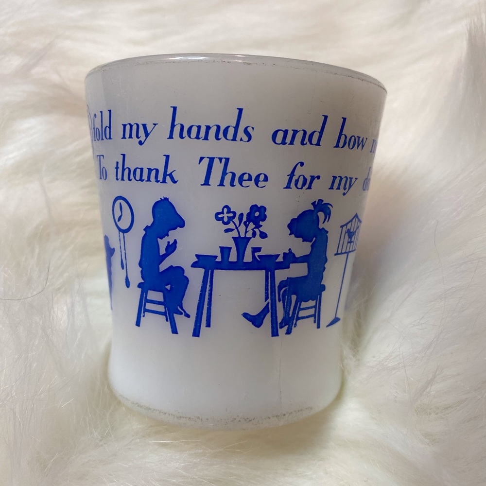 Fire King prayer mug cup